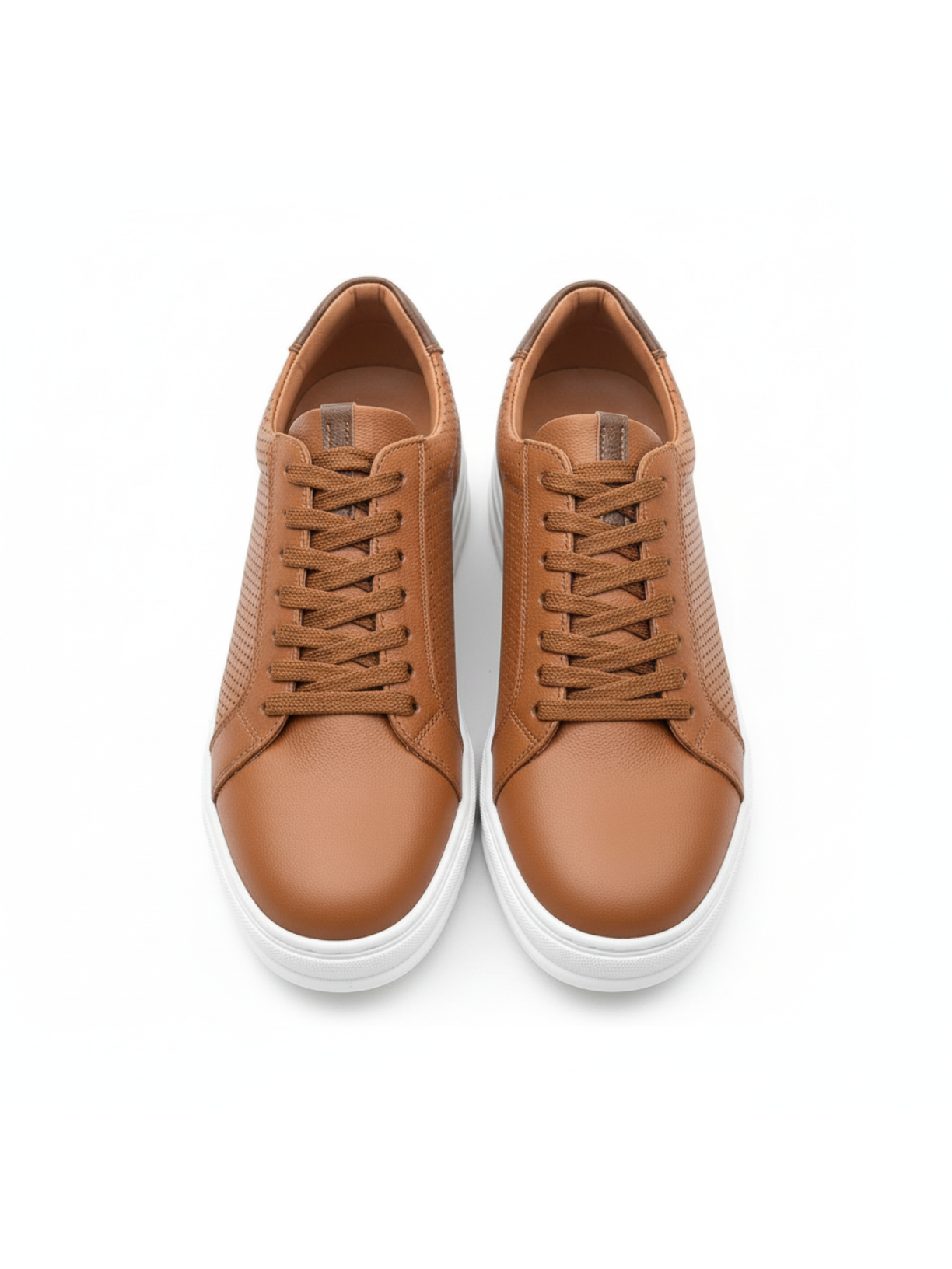 Arion Terra brown and white leather casual sneaker by Apollo Moda, fourth angle