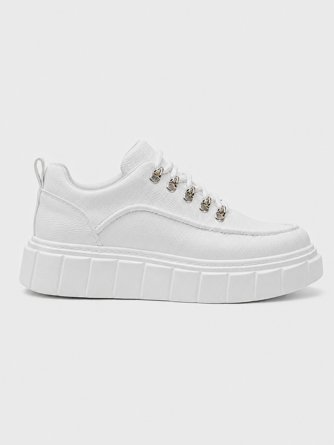 Apollo Moda Men's Vega Blanco all-white chunky platform sneaker, main product photo