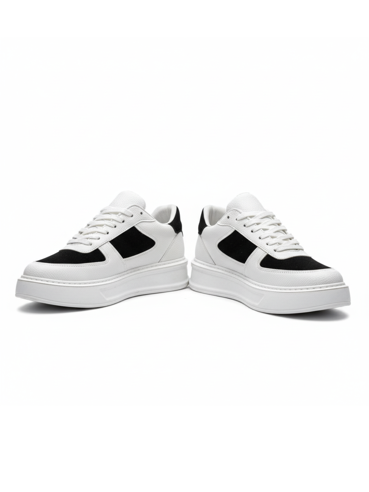 Artemis Orion white and black casual sneaker by Apollo Moda, third angle