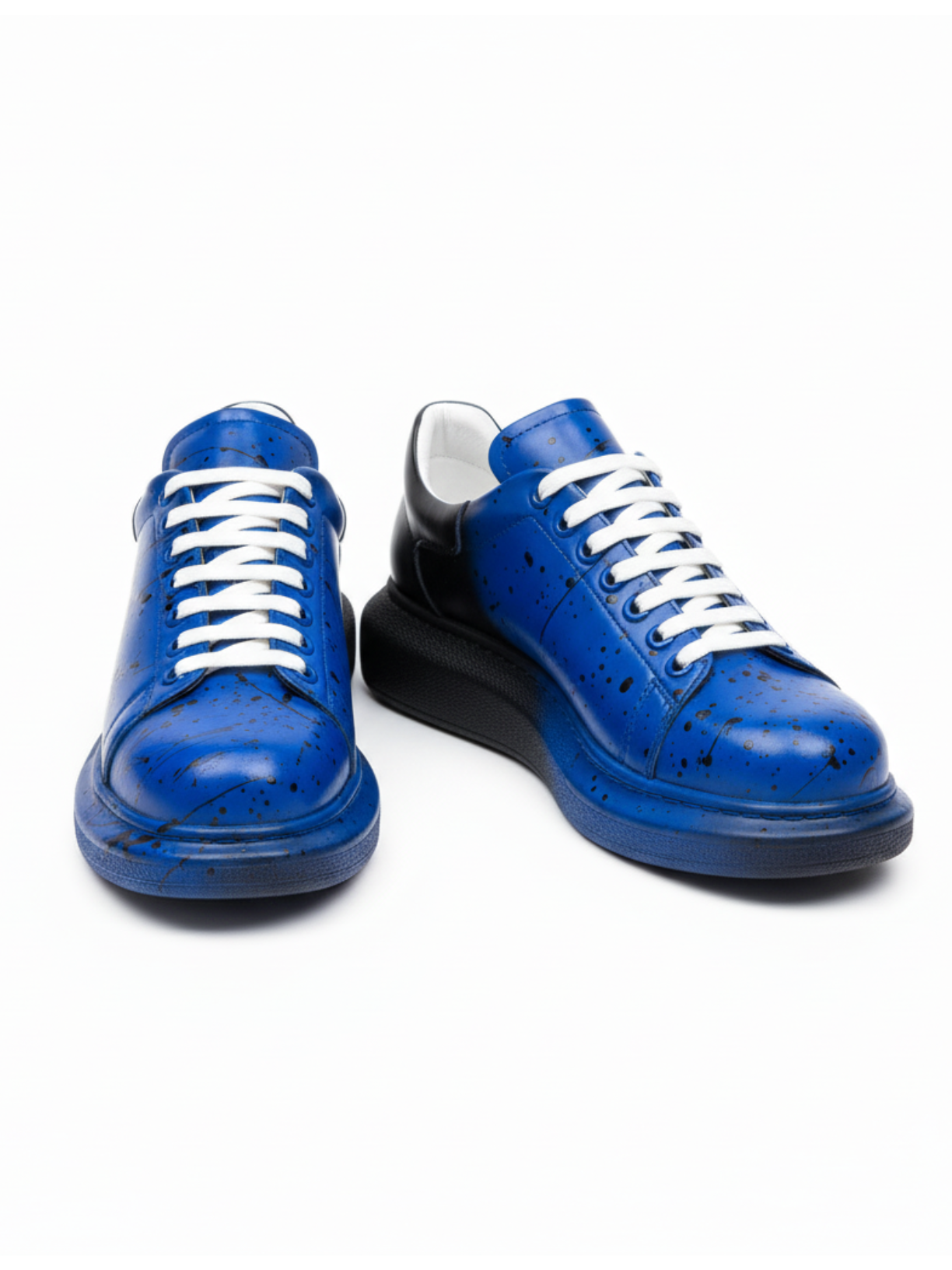 Apollo Moda men's Color Wave Dynamic Duo splatter sneaker with platform sole, fourth angle