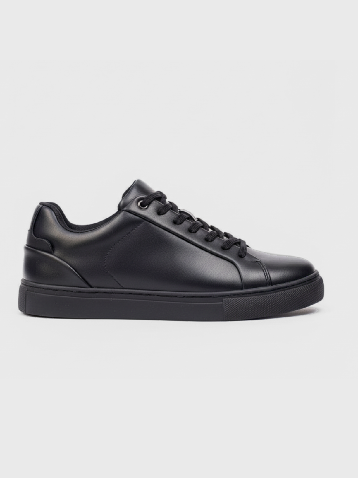 Apollo Moda Men's Orion Shadow matte black low-top sneaker, main product photo