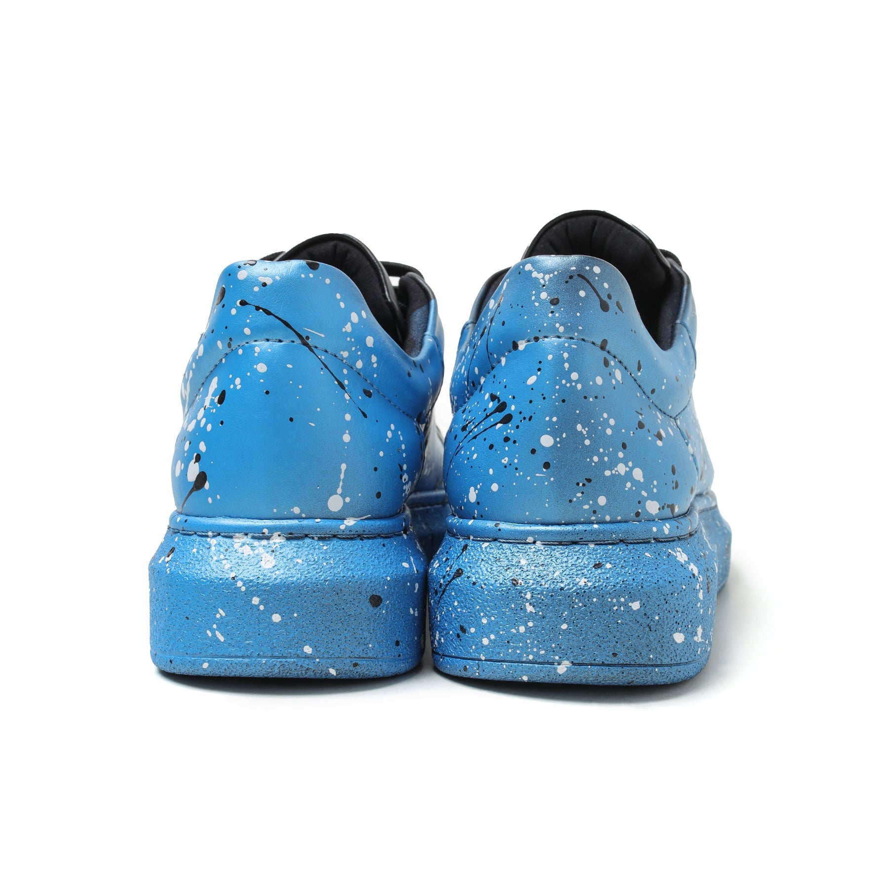 Men's Urban Pulse Vibe Shift hand-painted splatter sneaker by Apollo Moda, fifth angle