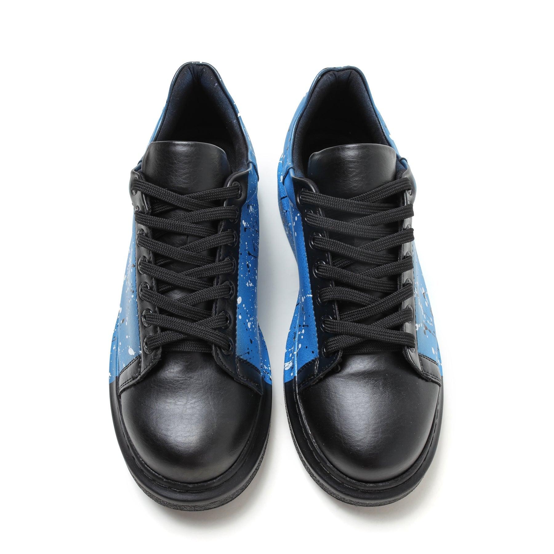 Urban Pulse Vibe Shift blue and black custom sneaker by Apollo Moda, sixth angle